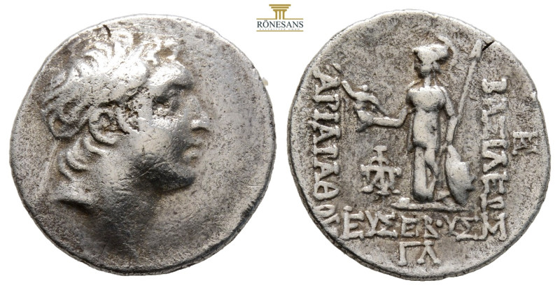 KINGS of CAPPADOCIA. Ariarathes V Eusebes Philopator, circa 163-130 BC. Drachm (...