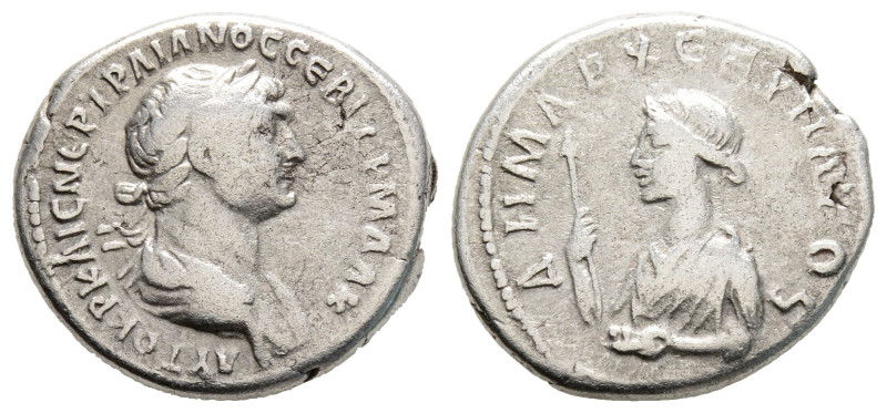 CAPPADOCIA. Caesaraea-Eusebia. Trajan, 98-117. Didrachm Silver, 22,6 mm, 6,7 g. ...