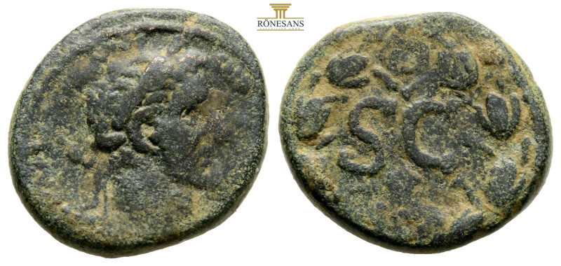 SYRIA, Seleucis and Pieria. Antioch. Antoninus Pius. AD 138-161. Æ As (22,9 mm, ...