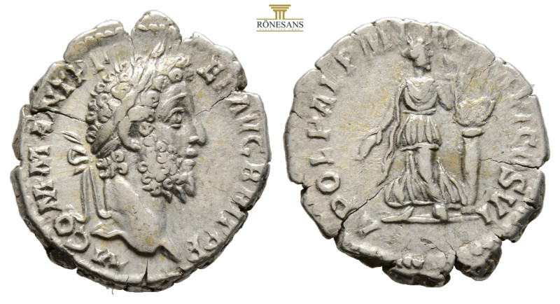 Commodus (177-192) - AR Denarius Rome 2.7 g. 18,7 mm. ) M COMM ANT P FEL AVG BRI...