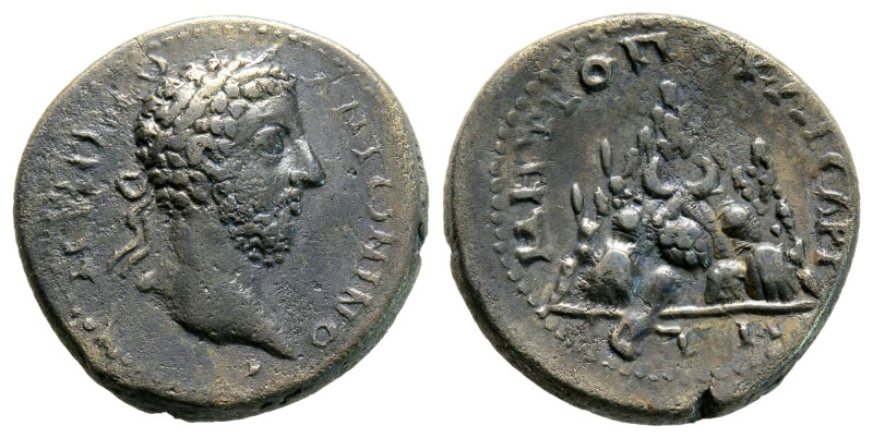 CAPPADOCIA. Caesarea. Commodus (177-192). AE, 5,7 g. 21,5 mm. 
ΚΟΜΟ ΑΝΤⲰΝΙΝΟ / l...