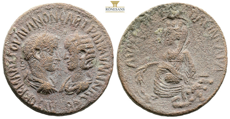 Gordian III and Tranquillina (238-244). Mesopotamia, Singara. Æ (21,8 g, 31,5 mm...