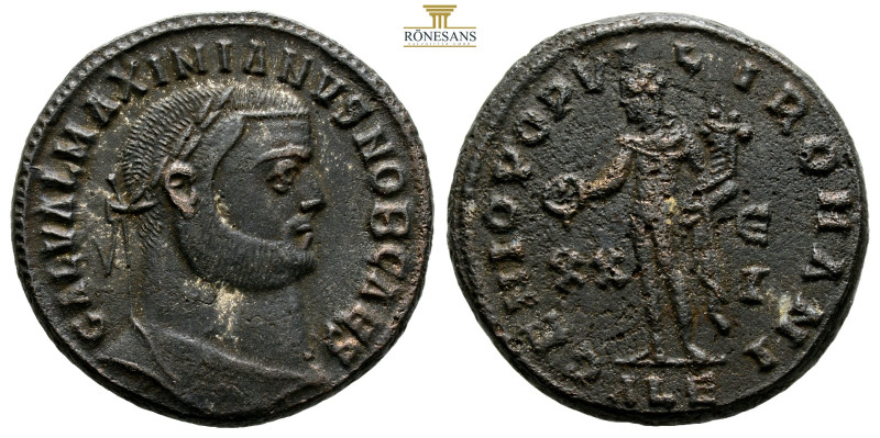 Galerius Maximianus AD 305-311. Follis Æ, 25,8 mm, 10,8 g.
GAL VAL MAXIMIANVS N...