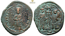 Byzantine, Constantine X Ducas and Eudocia (1059-1067 AD) Constantinople, AE Follis(31,8 mm 8,5 g)