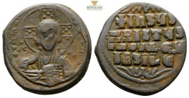 Byzantine, Time of Basil II & Constantine VIII, (976-1025 AD) AE Follis 12,1 g. 28 mm.