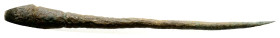 Ancient bronze figure, (medical instrument.) 10,7 g. 87,4 mm.