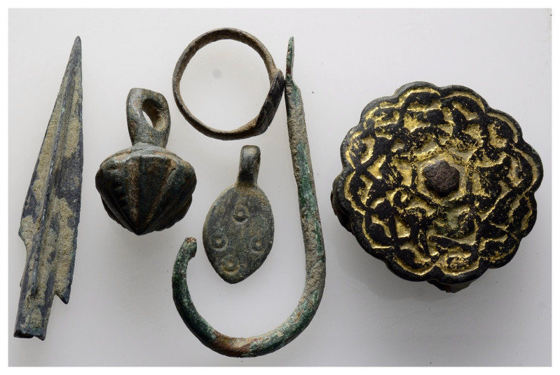 Ancient bronze figure, 6 pieces,