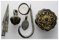 Ancient bronze figure, 6 pieces,