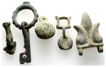 Ancient bronze figure, 5 pieces,
