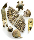 Ancient bronze figure, 5 pieces,
