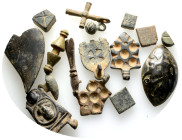 Ancient bronze figure, 16 pieces,