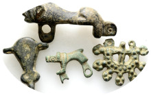 Ancient bronze figure, 4 pieces,