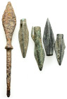 Ancient bronze figure, 5 pieces,