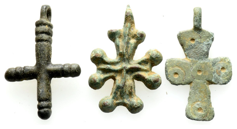 Ancient bronze cross 3 pieces,