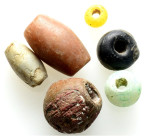 ancient beads 6 pieces,