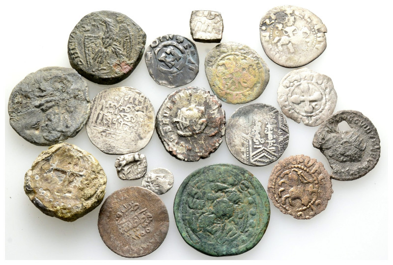 Ancient Bronze Coins..17 Pieces .. Sold As Seen.No Returns.