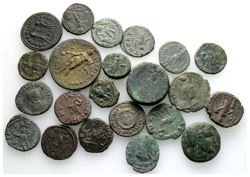 Ancient Bronze Coins..22 Pieces .. Sold As Seen.No Returns.