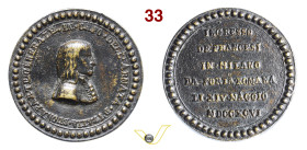 Ingresso dei francesi in Milano 1796 Opus - Hennin 735 Ae (fusione) mm 43,3 RRRR BB÷SPL