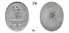 Amministrazione centrale del Dipartimento del Verbano (1797-1798) Opus - Zinco (uniface) mm 50,2x64,1 RRR SPL