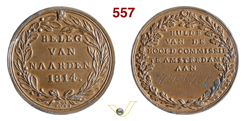 Al valor militare olandese 1814 Opus de Heus Bramsen 1531 Julius 3199 Ae mm 37,5...