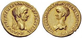 The George W. La Borde Collection of Roman Aurei Part I 
 THE ROMAN EMPIRE 
 Claudius, 41 – 54 
 Aureus circa 50-54, AV 7.72 g. TI CLAVD CAESAR AVG...