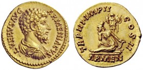 The George W. La Borde Collection of Roman Aurei Part I 
 THE ROMAN EMPIRE 
 Lucius Verus, 161 – 169 
 Aureus 163, 7.24 g. L VERVS AVG ARMENIACVS B...