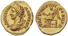 The George W. La Borde Collection of Roman Aurei Part I 
 THE ROMAN EMPIRE 
 Commodus caesar, 177 – 192 
 Aureus 180, AV 7.12 g. L AVREL COM – MODV...