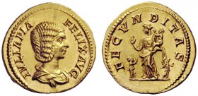 The George W. La Borde Collection of Roman Aurei Part I 
 THE ROMAN EMPIRE 
 Julia Domna, wife of Septimius Severus 
 Aureus 211-217, AV 7.28 g. IV...