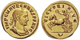 The George W. La Borde Collection of Roman Aurei Part I 
 THE ROMAN EMPIRE 
 Carus, 282 – 283 
 Aureus, Cyzicus circa 282, AV 4.60 g. IMP C M AVR C...