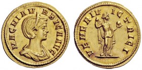The George W. La Borde Collection of Roman Aurei Part I 
 THE ROMAN EMPIRE 
 Magna Urbica, wife of Carinus 
 Aureus 283, AV 4.85 g. MAGNIA V – R BI...