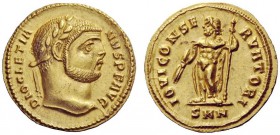 The George W. La Borde Collection of Roman Aurei Part I 
 THE ROMAN EMPIRE 
 Diocletian, 284 – 305 
 Aureus, Nicomedia circa 294, AV 5.35 g. DIOCLE...