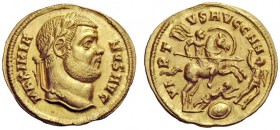 The George W. La Borde Collection of Roman Aurei Part I 
 THE ROMAN EMPIRE 
 Maximianus Herculius, 286 – 305, first reign 
 Aureus, Cyzicus 287, AV...