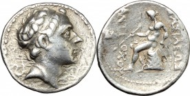 Greek Asia. Seleukid kings of Syria. Antiochos III 'the Great' (223-187 BC). AR Tetradrachm, Laodicea mint. D/ Diademed head right. R/ BAΣIΛEΩΣ / ANTI...