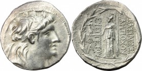 Greek Asia. Seleukid kings of Syria. Antiochos VII Euergetes (138-129 BC.). AR Tetradrachm, Antioch on the Orontes mint. D/ Diademed head right. R/ At...