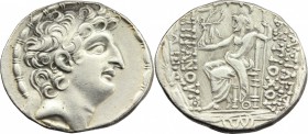 Greek Asia. Seleukid kings of Syria. Antiochos VIII Epiphanes (Grypos) (121-96 BC). AR Tetradrachm, Antioch mint. Struck c. 109-96 BC (third reign at ...