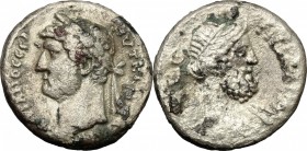 Hadrian (117-138). BI Tetradrachm, Alexandria mint, Egypt. D/ Laureate head left. R/ Bust on Nilus right wearing taenia, slight drapery on far shoulde...