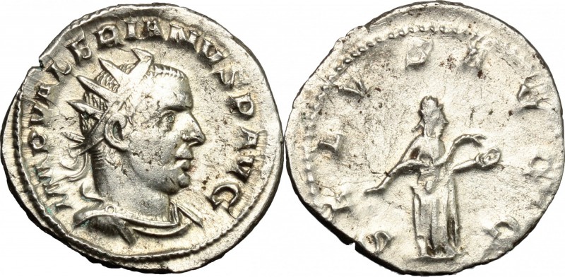 Valerian I (253-260). AR Antoninianus, Mediolanum mint. D/ IMP VALERIANVS P AVG....