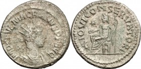 Macrianus (260-261). BI Antoninianus, Samosata mint. D/ IMP C FVL MACRIANVS PF AVG. Radiate and cuirassed bust right, slight drapery. R/ IOVI CONSERVA...