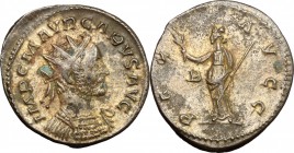 Carus (282-283). BI Antoninianus, Lugdunum mint. D/ IMP C M AVR CARVS AVG. Radiate and cuirassed bust right. R/ PAX AVGG. Pax standing facing, head le...