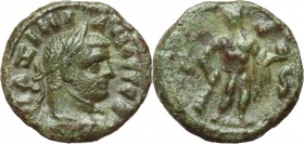 Maximian (286-310). BI Tetradrachm, 290 AD. Alexandria mint. D/ MAXIMIANOC CEB. Laureate and draped bust right. R/ L-S. Hercules standing facing, head...