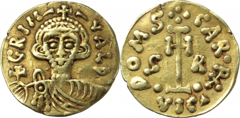 Benevento. The Lombards at Beneventum. Grimoald III as Dux with Charlesmagne (78...