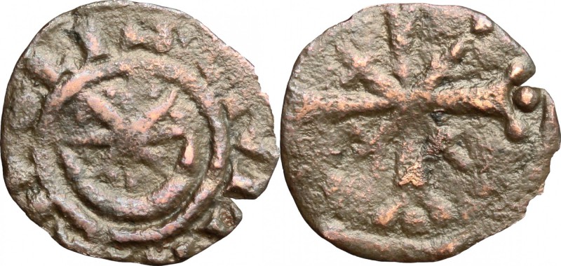Tripoli. Raymond III (1152-1187). AE Pougeoise. Malloy p. 170, 12. AE. g. 0.50 m...