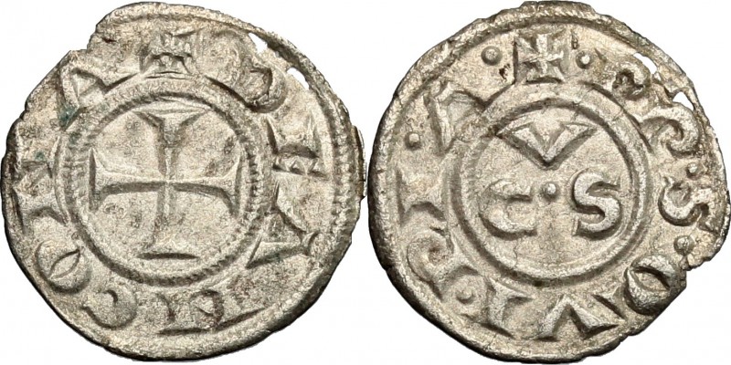 Ancona. Autonome (XIII-XV sec.). Denaro. CNI tav. I, 2. Dubbini-Mancinelli pag. ...