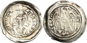 Aquileia. Gregorio di Montelongo (1251-1269). Denaro. Bern. 22. B. 148. AG. g. 0.88 mm. 19.50 BB.