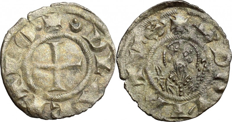 Arezzo. Repubblica (XIII sec.). Denaro piccolo. CNI 29/44. MIR 10. MI. g. 0.54 m...