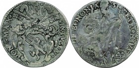 Bologna. Sisto V (1585-1590). Giulio (arm. Caetani). M. 100. Berm. 1364. AG. g. 3.24 mm. 20.00 BB/qBB.