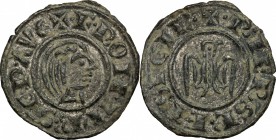 Brindisi. Federico II (1197-1250). Denaro 1244. Sp.128. MIR 97. MI. g. 0.90 mm. 18.00 qSPL.