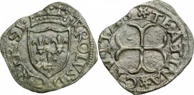 Chieti. Carlo VIII (1495). Cavallo. MIR 416. AE. g. 1.31 mm. 20.00 Bel BB.