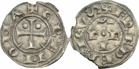 Cremona. Comune (1155-1330). Mezzanino. CNI 12 e cf. tav. XV, 9 (solo una punta a destra della I). MIR 294. MI. g. 0.60 mm. 16.00 qSPL.