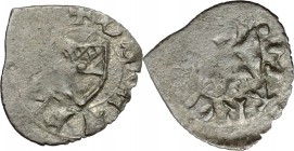Ferrara. Leonello d'Este (1441-1450). Bagattino. MIR 237. MI. g. 0.19 mm. 11.00 RRR. Schiacciature da conio BB.